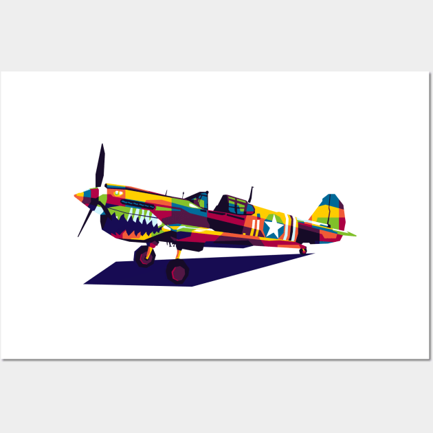P-40 Warhawk Wall Art by wpaprint